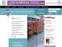 Tablet Screenshot of inde.electre.com